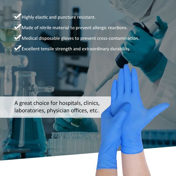 100pcs disposable nitrile gloves blue food grade waterproof allergy disposable safety work gloves nitrile protective gloves
100pcs disposable nitrile gloves blue food grade waterproof allergy disposable safety work gloves nitrile protective gloves