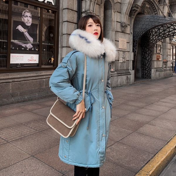 thick parka coat female long winter jacket women hood with fur plus size 2019 lady overcoat outwear korean fall quilted clothes, Tan;black
thick parka coat female long winter jacket women hood with fur plus size 2019 lady overcoat outwear korean fall quilted clothes, Tan;black