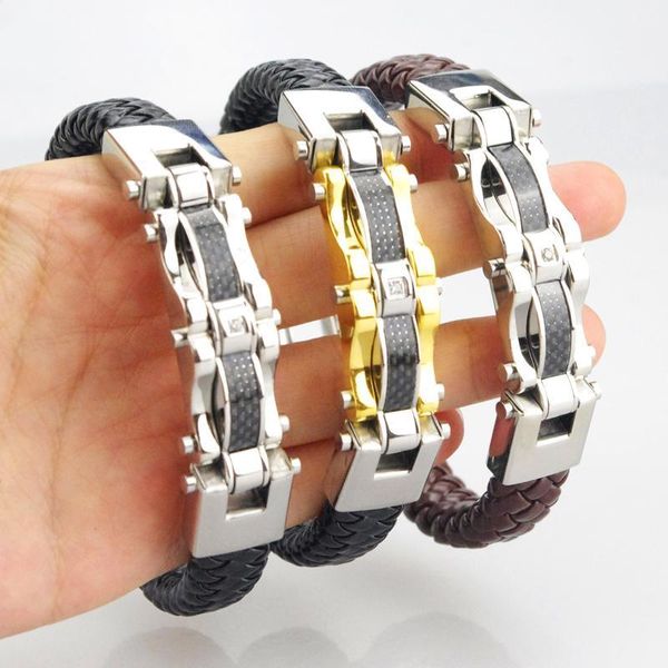 2016 new fashion 22cm*17mm wrap bracelets leather crystal bracelet pure 316l stainless steel jewelry for women men hzf049, Golden;silver
2016 new fashion 22cm*17mm wrap bracelets leather crystal bracelet pure 316l stainless steel jewelry for women men hzf049, Golden;silver