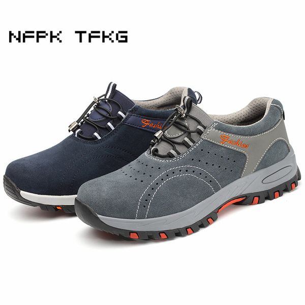 men large size comfort steel toe caps work safety shoes construction site worker sneakers anti-puncture security boots protect, Black
men large size comfort steel toe caps work safety shoes construction site worker sneakers anti-puncture security boots protect, Black