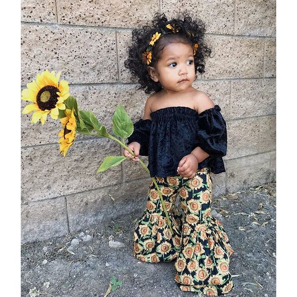 2pcs малыши дети дизайнер одежды девочка набор с плечом tank tops + подсолнечное bell bottom наряды для брюк детей летней одежды by1466, White
2pcs малыши дети дизайнер одежды девочка набор с плечом tank tops + подсолнечное bell bottom наряды для брюк детей летней одежды by1466, White