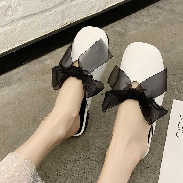 slippers women shoes summer fashion trend non-slip square toe flat half toe slippers bow beach shoes outdoor sandals, Black
slippers women shoes summer fashion trend non-slip square toe flat half toe slippers bow beach shoes outdoor sandals, Black