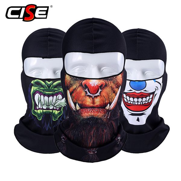 

3d orcs skull motorcycle balaclava full face mask warm motor helmet liner ski paintball snowboard biker riding shield hood