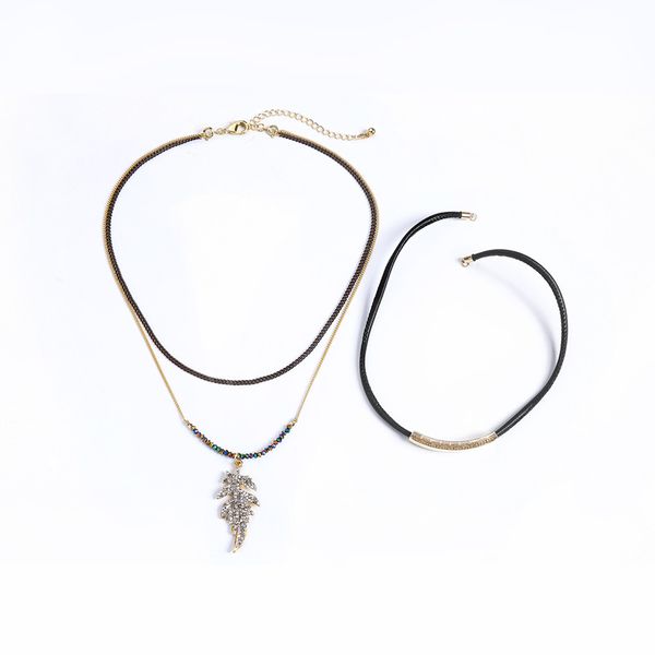 punk style short necklace mysterious black 3 layered glass beads imitation leather dress torques for women fashion jewelry, Silver
punk style short necklace mysterious black 3 layered glass beads imitation leather dress torques for women fashion jewelry, Silver