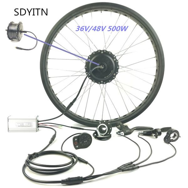 sdyitn waterproof 36v 48v 500w fat /snow ebike electric bicycle conversion kit wheel front hub motor led900s display
sdyitn waterproof 36v 48v 500w fat /snow ebike electric bicycle conversion kit wheel front hub motor led900s display