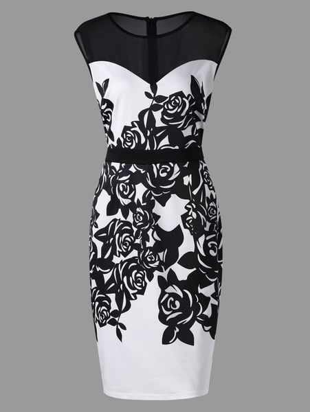 wipalo women summer formal bodycon dress plus size 5xl flower print mesh panel sheath sleeveless knee length work dress vestidos, Black;pink
wipalo women summer formal bodycon dress plus size 5xl flower print mesh panel sheath sleeveless knee length work dress vestidos, Black;pink