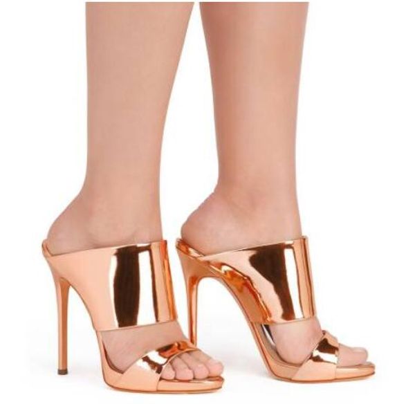 plus size women peep toe sandals metallic patent leather mule shoes slipper pump, Black
plus size women peep toe sandals metallic patent leather mule shoes slipper pump, Black