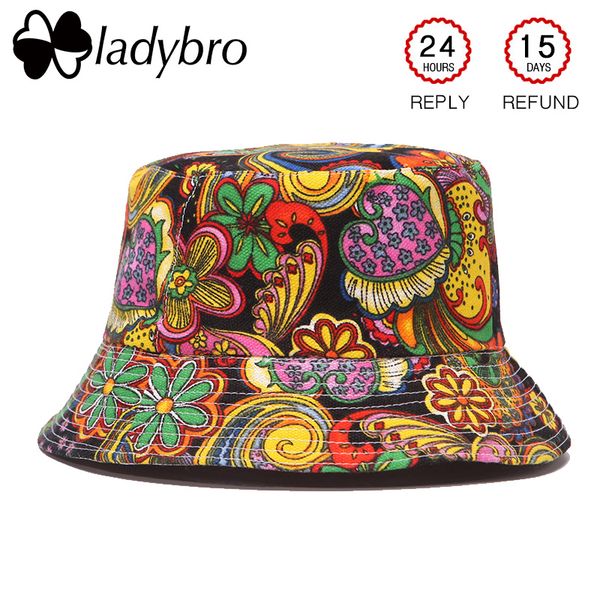 ladybro autumn women hat cap men bucket hat flat lady sun male floral cap female summer hip hop bob chapeau femme
ladybro autumn women hat cap men bucket hat flat lady sun male floral cap female summer hip hop bob chapeau femme