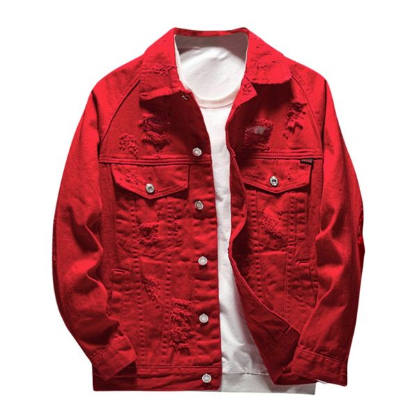 casual holed men's denim jacket new fashion autumn & winter red pockets jacket long sleeve single breasted cotton blend coats, Black;brown
casual holed men's denim jacket new fashion autumn & winter red pockets jacket long sleeve single breasted cotton blend coats, Black;brown