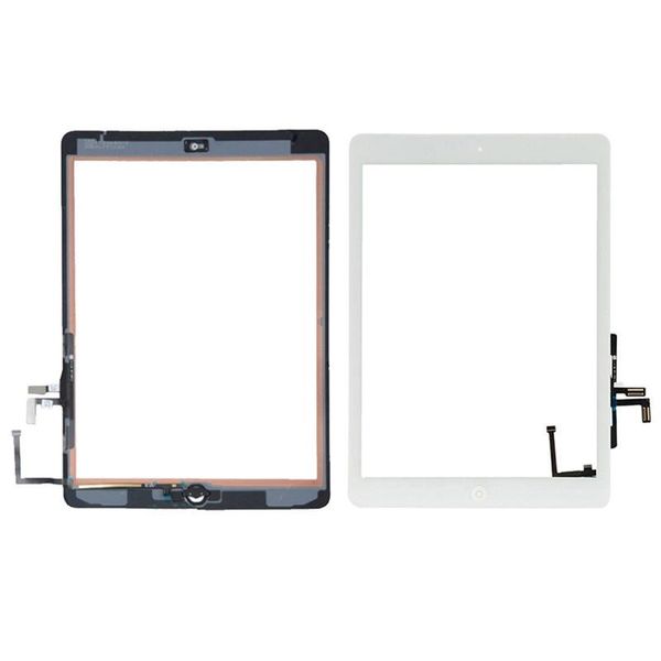 oem aaaa for ipad air ipad 5 touch screen digitizer front glass display touch panel replacement + home button flex + adhesive sticker
oem aaaa for ipad air ipad 5 touch screen digitizer front glass display touch panel replacement + home button flex + adhesive sticker