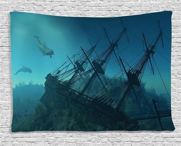tapestries ocean tapestry nautical decor shipwreck underwater with dolphins in ruins of sunken ship mystery treasure diving wall hanging
tapestries ocean tapestry nautical decor shipwreck underwater with dolphins in ruins of sunken ship mystery treasure diving wall hanging