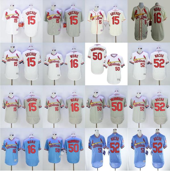 2018 style 50 adam wainwright jersey baseball 52 michael wacha 16 kolten wong 15 randal grichuk pullover blue white red grey clearance, Blue;black
2018 style 50 adam wainwright jersey baseball 52 michael wacha 16 kolten wong 15 randal grichuk pullover blue white red grey clearance, Blue;black