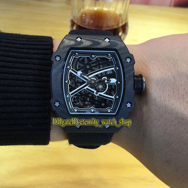 high version rm67-02 black ntpt carbon fibre case skeleton dial japan miyota automatic rm 67-02 mens watch nylon leather band sport watches, Slivery;brown
high version rm67-02 black ntpt carbon fibre case skeleton dial japan miyota automatic rm 67-02 mens watch nylon leather band sport watches, Slivery;brown