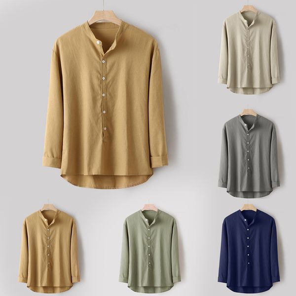 nice fashion mens autumn winter button casual linen and cotton long sleeve blouse fashion discount, White;black
nice fashion mens autumn winter button casual linen and cotton long sleeve blouse fashion discount, White;black