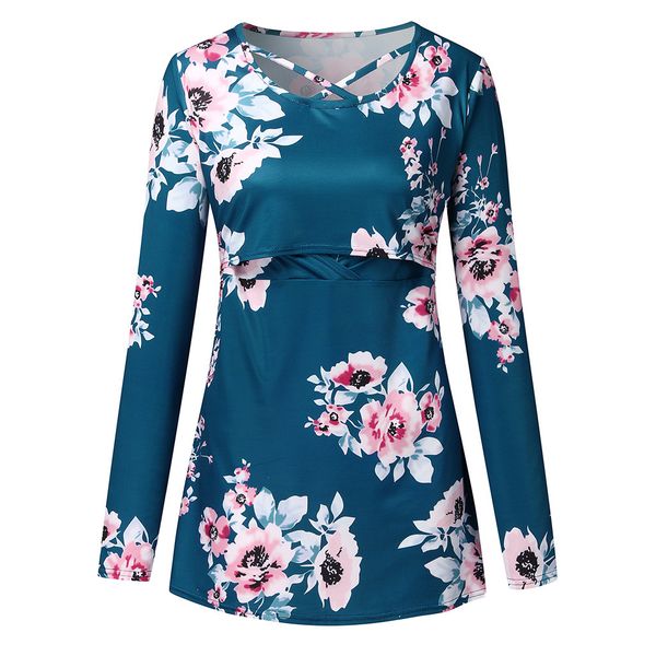 Materniti Clothes Breastfeeding Clothes Pregnant Women Pregnant Nursing Maternity O-Neck Long Sleeve Printed Floral Blouse Tops
Materniti Clothes Breastfeeding Clothes Pregnant Women Pregnant Nursing Maternity O-Neck Long Sleeve Printed Floral Blouse Tops