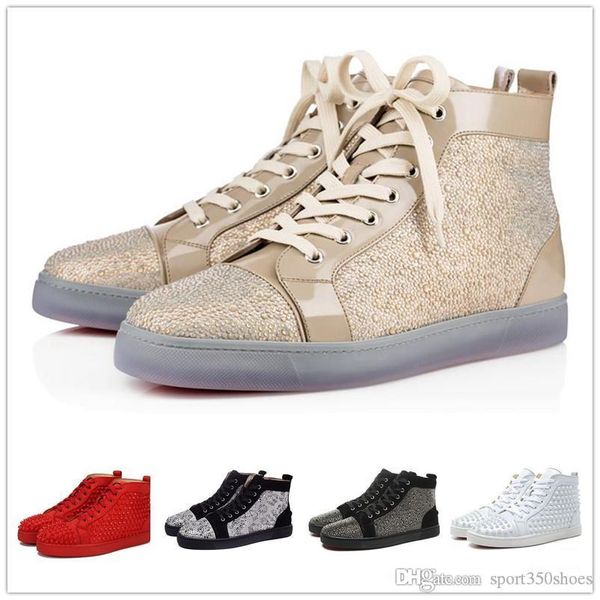 2019 ace designer r brand studded spikes flats shoes red bottom casual shoes men and women party lovers genuine leather sneakers, Black
2019 ace designer r brand studded spikes flats shoes red bottom casual shoes men and women party lovers genuine leather sneakers, Black