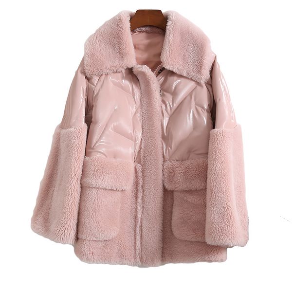 real fur coat female kroean warm down jacket 2020 autumn winter jacket women real wool coats and jackets women outwear hiver 923, Black
real fur coat female kroean warm down jacket 2020 autumn winter jacket women real wool coats and jackets women outwear hiver 923, Black