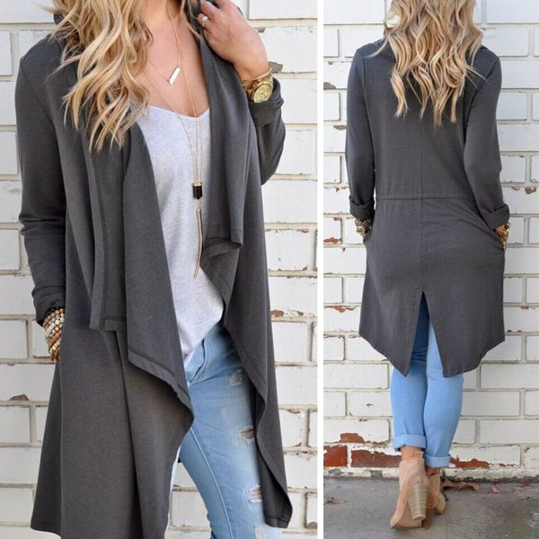 2019 kaguster long coat women trench coats windbreaker mujer cardigans fashion autumn spring spliced asymmetric length casual, Tan;black
2019 kaguster long coat women trench coats windbreaker mujer cardigans fashion autumn spring spliced asymmetric length casual, Tan;black