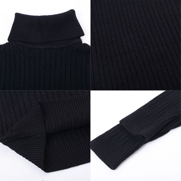 men's warm turtleneck sweater men hombre thick knitted mens sweaters casual slim pullover male double collar pull, White;black
men's warm turtleneck sweater men hombre thick knitted mens sweaters casual slim pullover male double collar pull, White;black