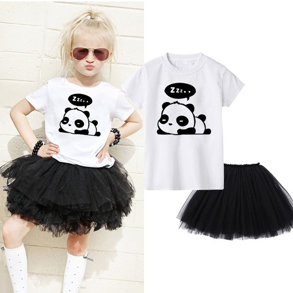 panda cartoon cute animal print kids girls 2pcs clothes sets kawaii white tshirt + soft tulle tutu skirt toddler girl sets
panda cartoon cute animal print kids girls 2pcs clothes sets kawaii white tshirt + soft tulle tutu skirt toddler girl sets