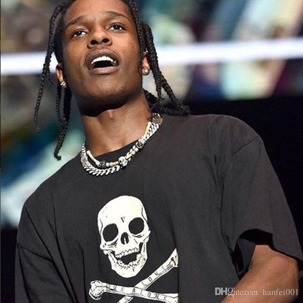 18ss asap rocky christmaas tee black skull printed t-shirts hip hop short sleeve cotton clothes o-neck fashion hflstx079, White;black
18ss asap rocky christmaas tee black skull printed t-shirts hip hop short sleeve cotton clothes o-neck fashion hflstx079, White;black
