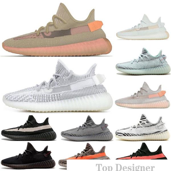 stockx yecheil yeshaya black static reflective kanye west v2 running shoes citrin cloud white synth clay zebra men women trainer sneakers e1