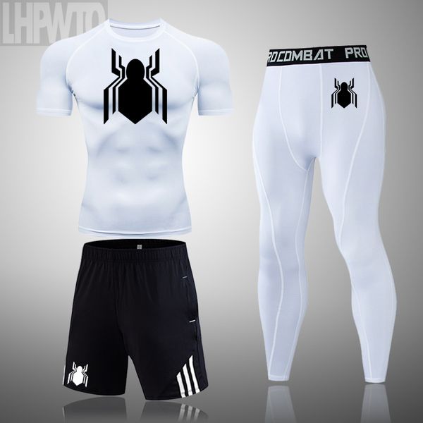 new sports wear compression training pants men running fitness set tights gym clothes basketball deportes tights, Black;blue
new sports wear compression training pants men running fitness set tights gym clothes basketball deportes tights, Black;blue