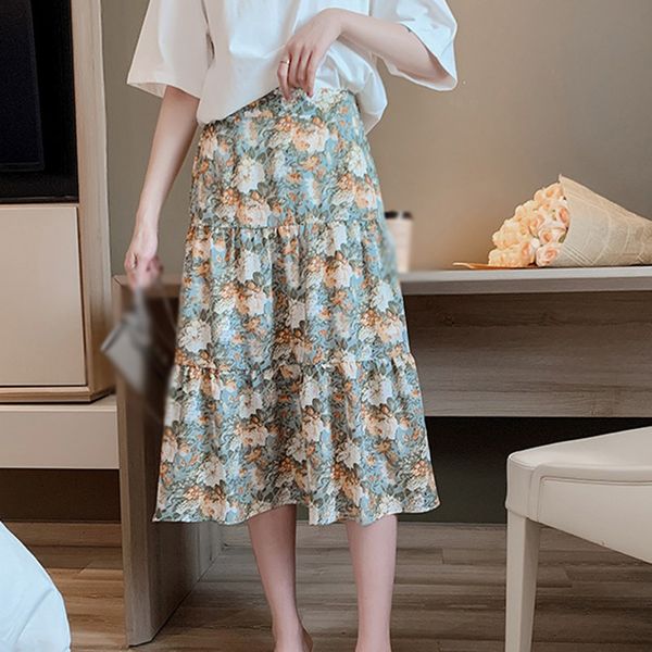 2020 women skirt summer high waist chiffon beach sunny retro floral print midi skirts new girls casual skirt, Black
2020 women skirt summer high waist chiffon beach sunny retro floral print midi skirts new girls casual skirt, Black