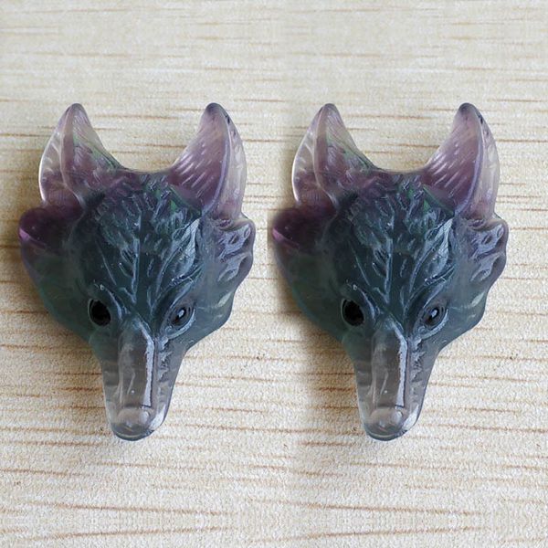 wholesale 2pcs/lot fashion natural colored fluorite carved wolf head shape pendants for necklace jewelry making ing, Silver
wholesale 2pcs/lot fashion natural colored fluorite carved wolf head shape pendants for necklace jewelry making ing, Silver