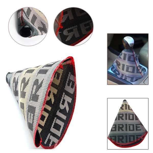jdm bride hyper fabric shift boot racing shift knob cover for universal car with red stitching
jdm bride hyper fabric shift boot racing shift knob cover for universal car with red stitching