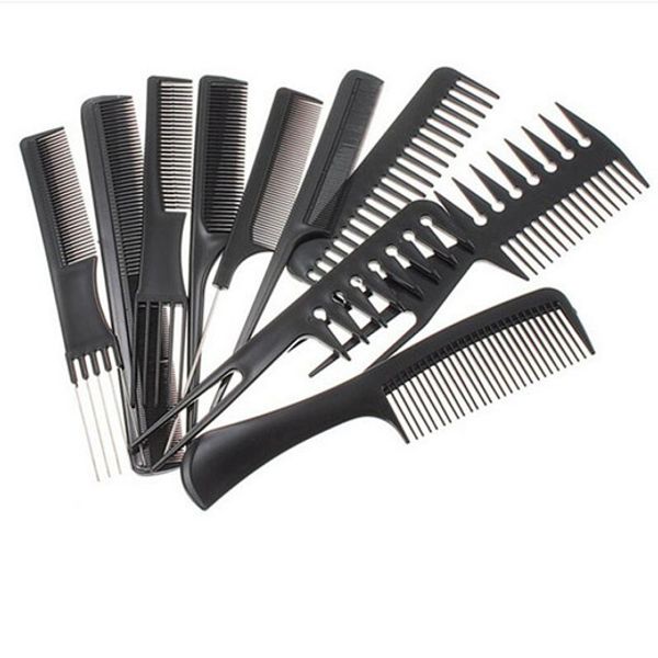 10pcs/set professional hair brush comb salon barber anti-static hair combs hairbrush hairdressing combs hair care styling tools lxl1318q, Silver
10pcs/set professional hair brush comb salon barber anti-static hair combs hairbrush hairdressing combs hair care styling tools lxl1318q, Silver