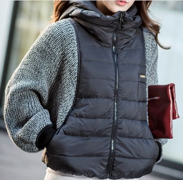 womens winter spring knitting bat sleeve hooded jacket women thick batwing sleeve splicing zipper coat parka women jackets, Black
womens winter spring knitting bat sleeve hooded jacket women thick batwing sleeve splicing zipper coat parka women jackets, Black