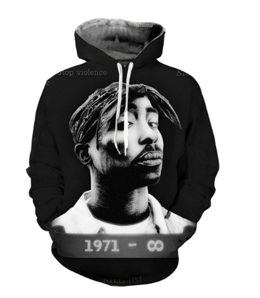 новой моды смешных pop рэпер тупак 2pac 3d печать толстовка мода одежда женщина / мужчины мода 3d hoodiest повседневных пуловеры топ k472, Black 
новой моды смешных pop рэпер тупак 2pac 3d печать толстовка мода одежда женщина / мужчины мода 3d hoodiest повседневных пуловеры топ k472, Black