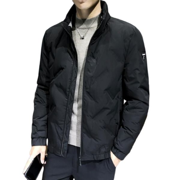19 new autumn and winter high-end lightweight stand-up collar korean slim down jacket warm fashion men's shirt thick casual, Black
19 new autumn and winter high-end lightweight stand-up collar korean slim down jacket warm fashion men's shirt thick casual, Black