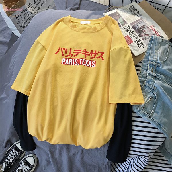 ulzzang harajuku long sleeve t shirt women hop tees print korean style letter print t shirts girls autumn fashion black white
ulzzang harajuku long sleeve t shirt women hop tees print korean style letter print t shirts girls autumn fashion black white
