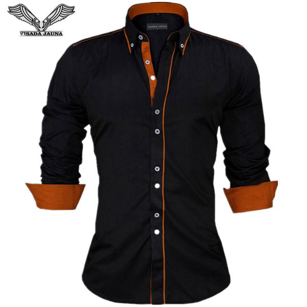 Visada Jauna Men Shirts Europe Size New Arrivals Slim Fit Male Shirt Solid Long Sleeve British Style Cotton Men 'S Shirt N332
Visada Jauna Men Shirts Europe Size New Arrivals Slim Fit Male Shirt Solid Long Sleeve British Style Cotton Men 'S Shirt N332