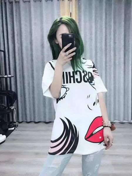 women tshirt designer angel tears doodle short sleeve shirts red lips print t-shirt luxury womens clothes size s-xl, White
women tshirt designer angel tears doodle short sleeve shirts red lips print t-shirt luxury womens clothes size s-xl, White