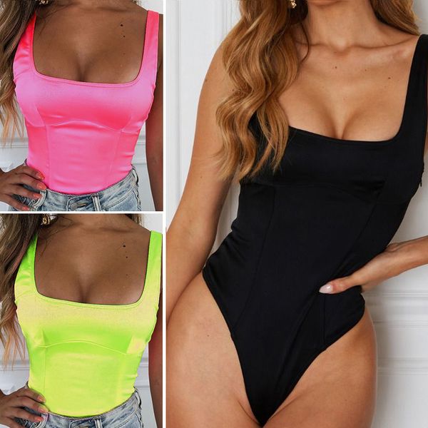 fashion women fluorescence bodysuit square neck sleeveless summer jumpsuit bodycon female body solid playsuit rompers, Black;white
fashion women fluorescence bodysuit square neck sleeveless summer jumpsuit bodycon female body solid playsuit rompers, Black;white