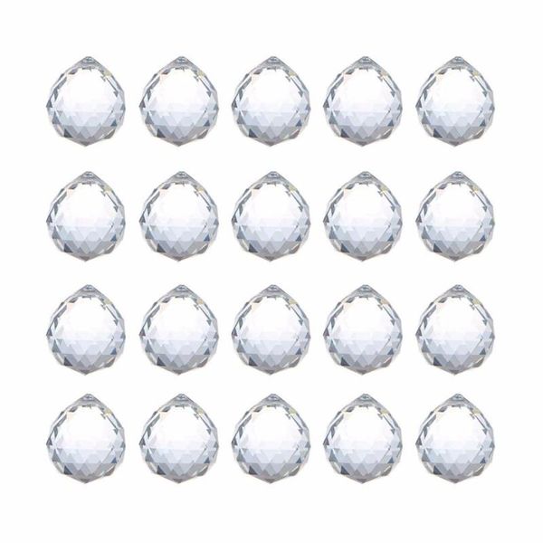 20mm clear feng shui crystal ball prisms pendant suncatcher hanging faceted prism balls, pack of 20
20mm clear feng shui crystal ball prisms pendant suncatcher hanging faceted prism balls, pack of 20