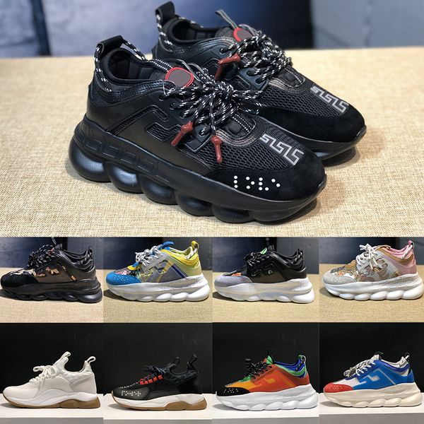 luxurious designer shoes chain reaction floral leather casual shoes for men women vintage link-embossed thick bottom sneakers chaussures, Black
luxurious designer shoes chain reaction floral leather casual shoes for men women vintage link-embossed thick bottom sneakers chaussures, Black