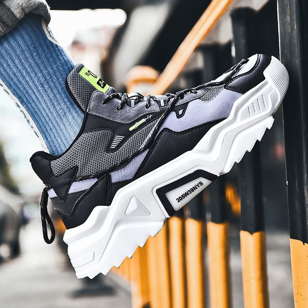 men's chunky sneakers 2020 spring autumn soft running shoes men thick sole fashion casual shoes male lace up platforms sneaker
men's chunky sneakers 2020 spring autumn soft running shoes men thick sole fashion casual shoes male lace up platforms sneaker