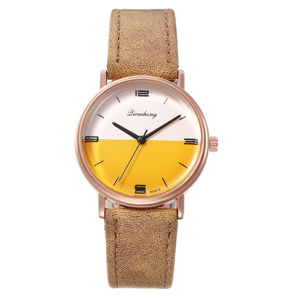 women fashion wrist watch creative dial watch female quality leather band wrist watches laides casual dressing watches, Slivery;brown
women fashion wrist watch creative dial watch female quality leather band wrist watches laides casual dressing watches, Slivery;brown