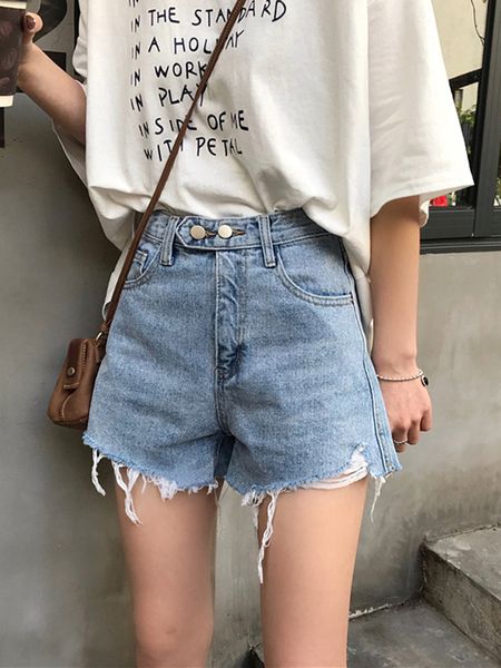 spring and summer korean pants loose jeans shorts high waist wide leg pants slim casual women straight hot, Blue
spring and summer korean pants loose jeans shorts high waist wide leg pants slim casual women straight hot, Blue