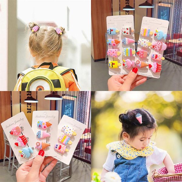 10pcs/set cute hair side clip for girls cartoon ice cream fruits sweet hairpins children barrette headband kids hair accessories, Slivery;white
10pcs/set cute hair side clip for girls cartoon ice cream fruits sweet hairpins children barrette headband kids hair accessories, Slivery;white