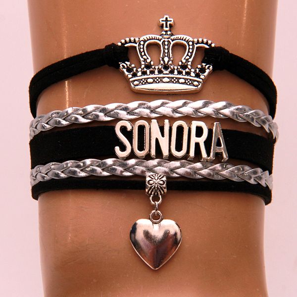 infinity love sonora bracelets bangles heart charm braided pu leather bracelet jewelry for women men trendy drop shipping, Golden;silver
infinity love sonora bracelets bangles heart charm braided pu leather bracelet jewelry for women men trendy drop shipping, Golden;silver