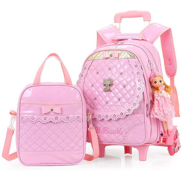 2019 new children trolley school bag set girls night reflective strips pu waterproof leather three wheeled backpack for students
2019 new children trolley school bag set girls night reflective strips pu waterproof leather three wheeled backpack for students