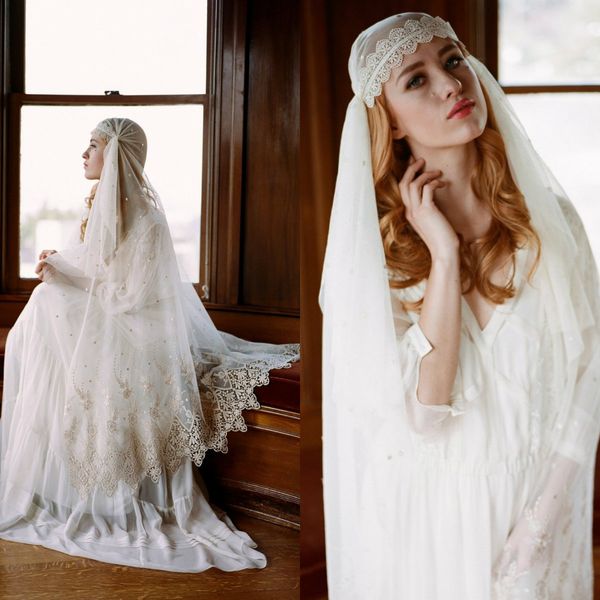 2019 vintage muslim bridal veils with lace applique beads one layer custom made fingertip length veil for women wedding dress, Black
2019 vintage muslim bridal veils with lace applique beads one layer custom made fingertip length veil for women wedding dress, Black