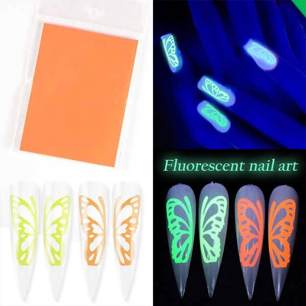 1set fluorescent butterfly designs nail art stickers watermark diy colorful tips nail decals manicure tool, Black
1set fluorescent butterfly designs nail art stickers watermark diy colorful tips nail decals manicure tool, Black