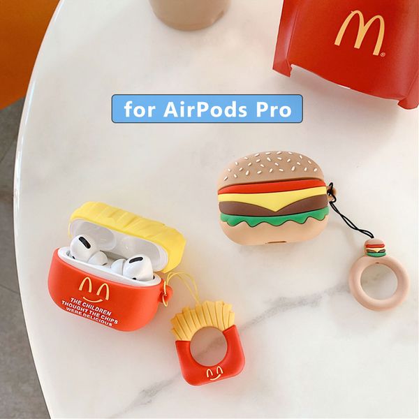cute mc french fries burger hamburger headphone cases for apple airpods pro 3 soft silicone protection earphone cover
cute mc french fries burger hamburger headphone cases for apple airpods pro 3 soft silicone protection earphone cover