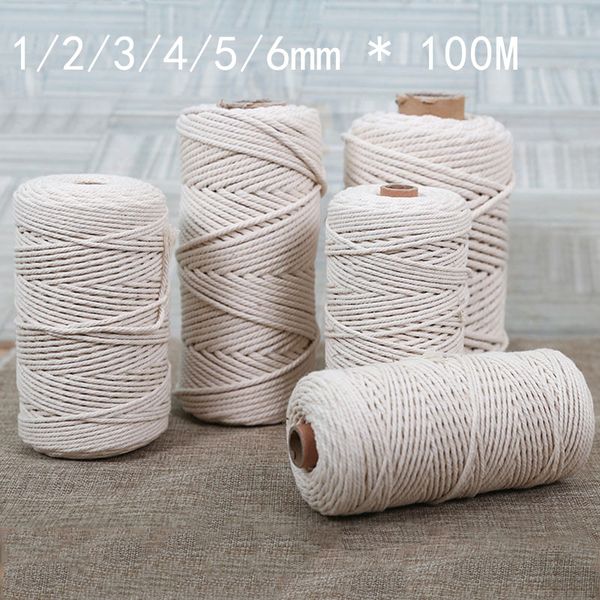 1pc 1/2/3/4/5/6mm 100m cotton macrame rope twisted string cotton cord beige for handmade diy home decorative tapestries knitting, Black;white
1pc 1/2/3/4/5/6mm 100m cotton macrame rope twisted string cotton cord beige for handmade diy home decorative tapestries knitting, Black;white